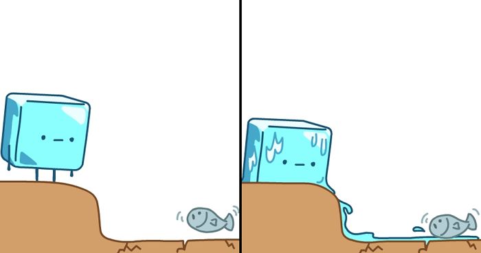 My 36 Comics About An Ice Cube Which I Created At The Lowest Point Of My Creative Career