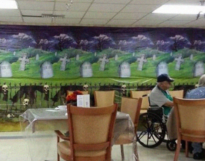 This Halloween Decoration At The Old Folks Home