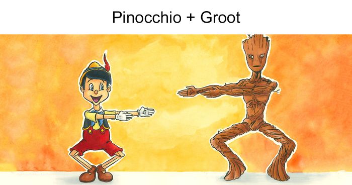 I Illustrated What Would Happen If Famous Cartoon Characters Fused Together, And Here’s The Result (10 Pics)