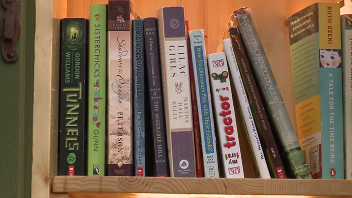 Woman Turned 110-Year-Old Dead Tree Into A Free Little Library For The Neighborhood And It Looks Magical Woman Turned 110-Year-Old Dead Tree Into A Free Little Library For The Neighborhood And It Looks Magical