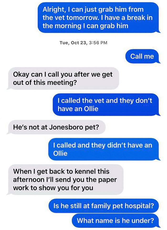 A Dog Trainer Who Allegedly Killed Or Sold A Dog In His Care Asked Not To Post His Texts On Social Media - Here They Are A Dog Trainer Who Allegedly Killed Or Sold A Dog In His Care Asked Not To Post His Texts On Social Media - Here They Are