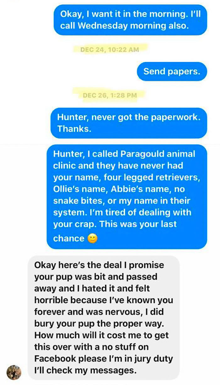 A Dog Trainer Who Allegedly Killed Or Sold A Dog In His Care Asked Not To Post His Texts On Social Media - Here They Are A Dog Trainer Who Allegedly Killed Or Sold A Dog In His Care Asked Not To Post His Texts On Social Media - Here They Are