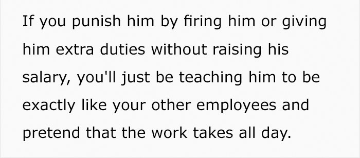 Boss Asks If He Should Fire Efficient Employee Who Finishes Work Early And Then Plays Video Games Boss Asks If He Should Fire Efficient Employee Who Finishes Work Early And Then Plays Video Games