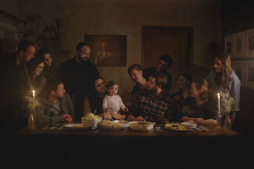 I Threw Blankets And Leftover Christmas Decorations On My Friends And Family In A Series I Call Budget Renaissance