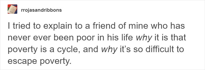 Poor Person Explains What Invisible Poverty Looks Like To His Rich Friend