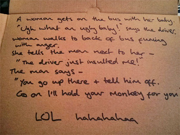 Asked For A Joke Inside My Pizza Box. Was Not Disappointed