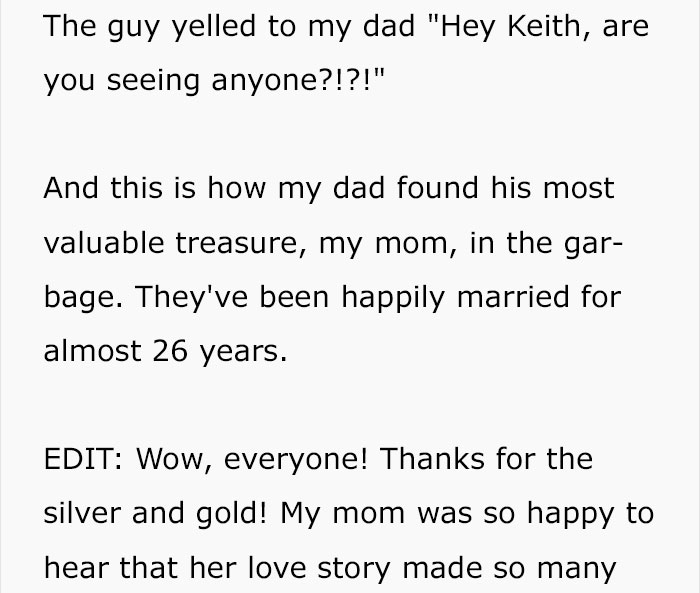 This Ex-Garbageman Found The Most Valuable Treasure In The Trash – His Wife, And It Resulted In 26 Years Of Marriage This Ex-Garbageman Found The Most Valuable Treasure In The Trash – His Wife, And It Resulted In 26 Years Of Marriage