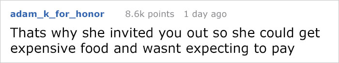 Guy Refuses To Pay $126 For His Date’s Food, So She Shows Him Her True Colors