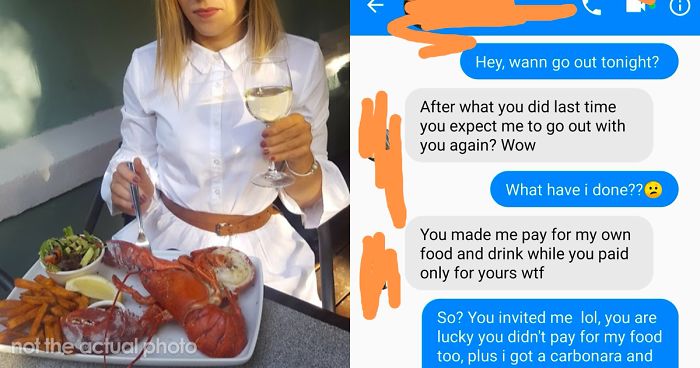 Guy Refuses To Pay $126 For His Date’s Food, So She Shows Him Her True Colors