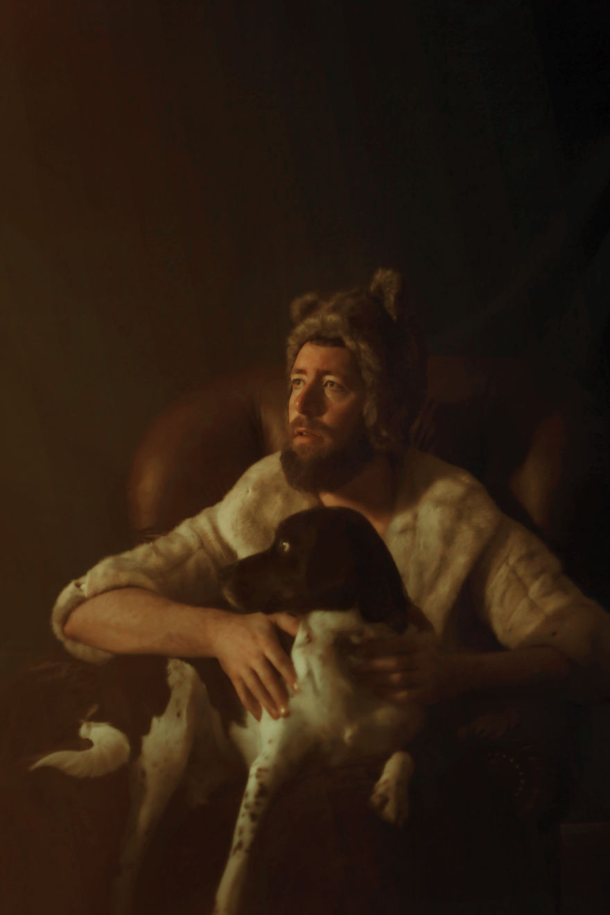 I Threw Blankets And Leftover Christmas Decorations On My Friends And Family In A Series I Call Budget Renaissance I Threw Blankets And Leftover Christmas Decorations On My Friends And Family In A Series I Call Budget Renaissance