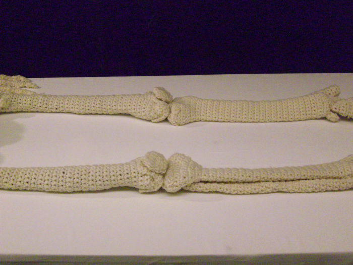 This Life-Size Crochet Skeleton Is So Intricate, The Stomach Even Has Half-Digested Food In It This Life-Size Crochet Skeleton Is So Intricate, The Stomach Even Has Half-Digested Food In It