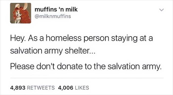 This Homeless Woman Explained Why People Should Stop Donating To The Salvation Army