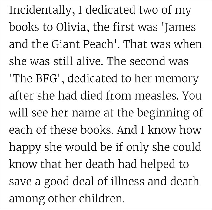 The Way Roald Dahl Shut Down Anti-Vaxxers After Losing His Daughter To Measles Is Surprisingly Relevant Today The Way Roald Dahl Shut Down Anti-Vaxxers After Losing His Daughter To Measles Is Surprisingly Relevant Today
