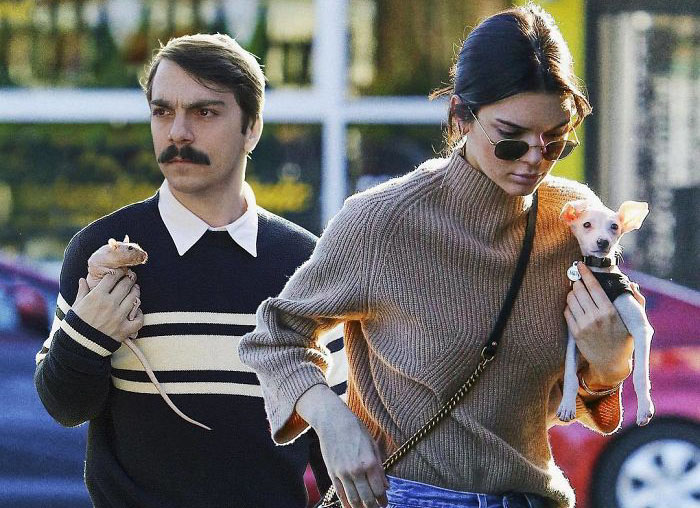 Este hombre se photoshopea en las fotos de Kendall Jenner y las mejora muchísimo