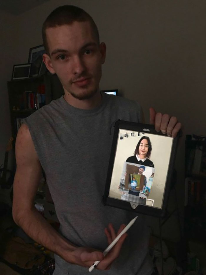 People Start A Chain Drawing After This Woman Thought No One Would Like Her Painting