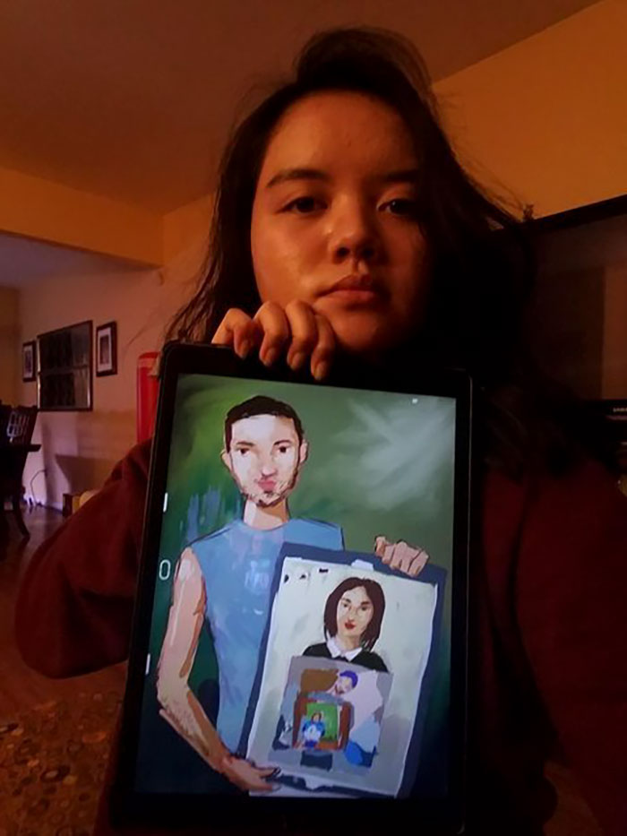 People Start A Chain Drawing After This Woman Thought No One Would Like Her Painting