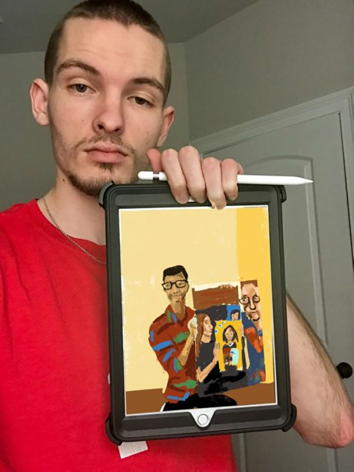 People Start A Chain Drawing After This Woman Thought No One Would Like Her Painting