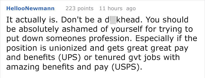 Someone Mocks Person For Being Just A Package Delivery Guy, Gets Perfect Lesson On Respect