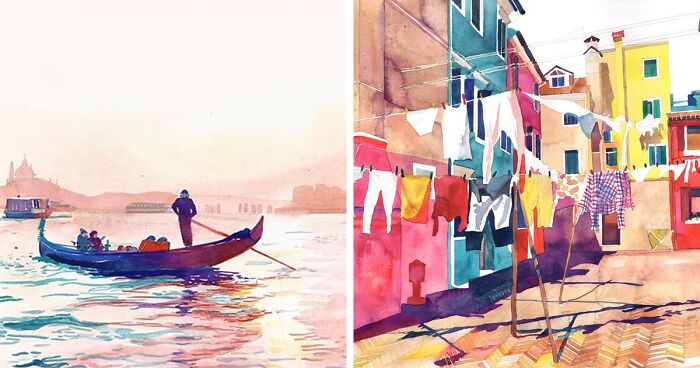 My 21 Watercolor Paintings Of Venice That Show The Beauty Of This City
