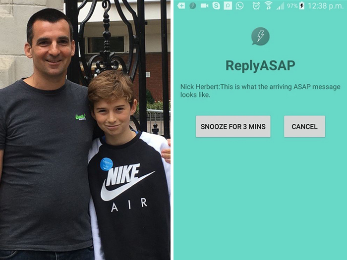 Dad Gets Tired Of Son Ignoring His Texts, Creates An App That Forces His Kid To Respond