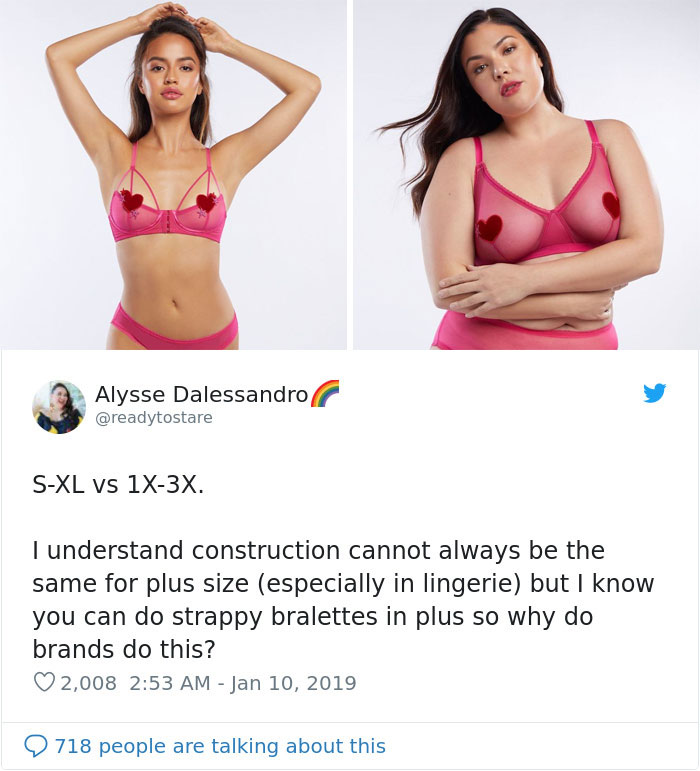 Someone Notices Rihanna's New Lingerie Is Different For Thin And Plus-Size Women, Posts Side-By Side Comparison Someone Notices Rihanna's New Lingerie Is Different For Thin And Plus-Size Women, Posts Side-By Side Comparison
