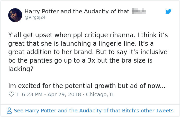 Someone Notices Rihanna's New Lingerie Is Different For Thin And Plus-Size Women, Posts Side-By Side Comparison