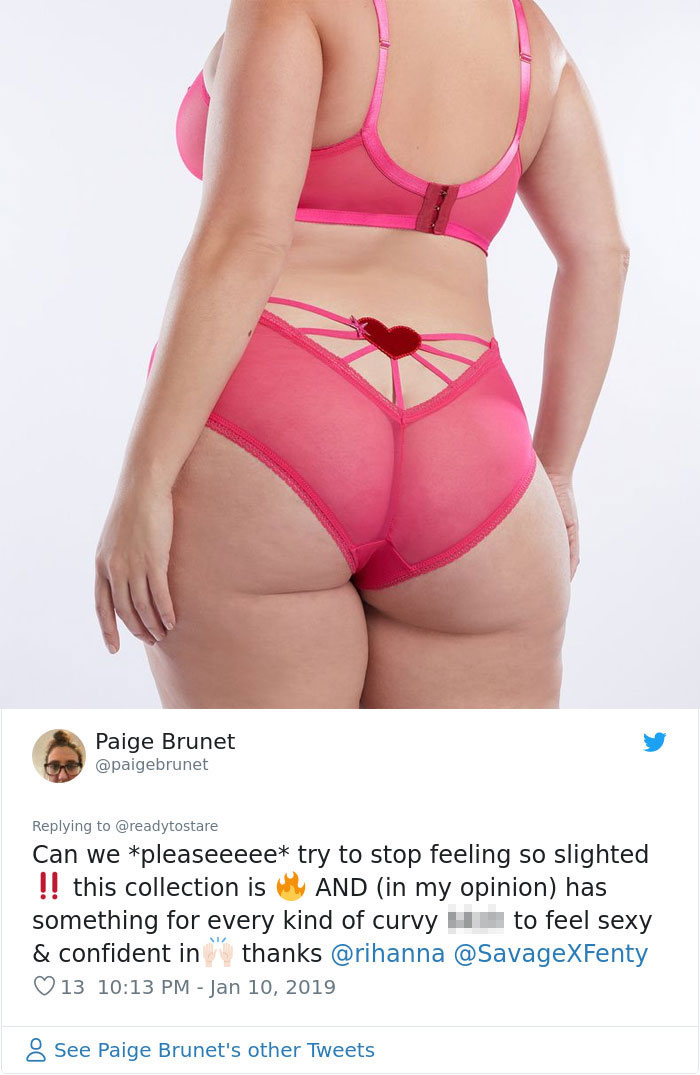 Someone Notices Rihanna's New Lingerie Is Different For Thin And Plus-Size Women, Posts Side-By Side Comparison Someone Notices Rihanna's New Lingerie Is Different For Thin And Plus-Size Women, Posts Side-By Side Comparison