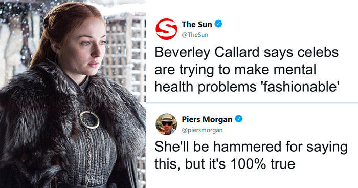Piers Morgan Blames Celebrities For Making Mental Health Issues ‘Fashionable’, Sophie Turner Teaches Him A Stark Lesson
