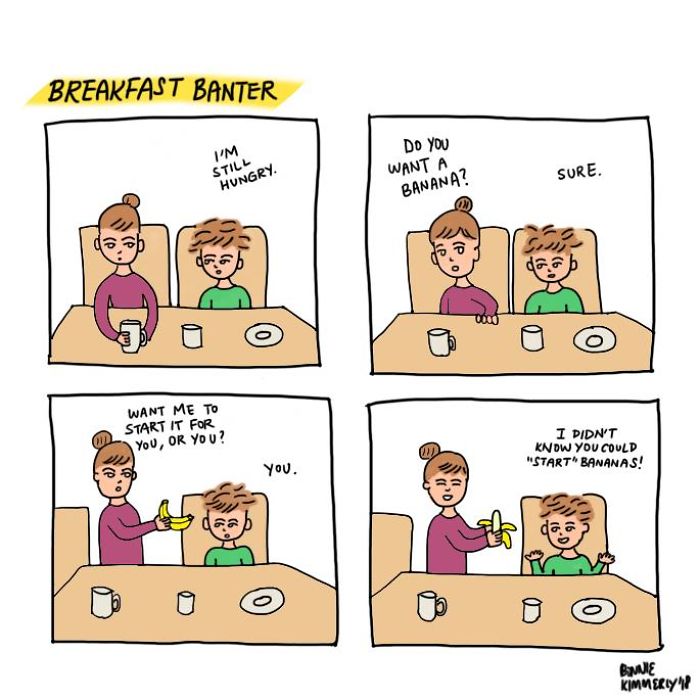 I Draw Cartoons To Show The Mundane Yet Funny Moments Of Life With Two Young Boys