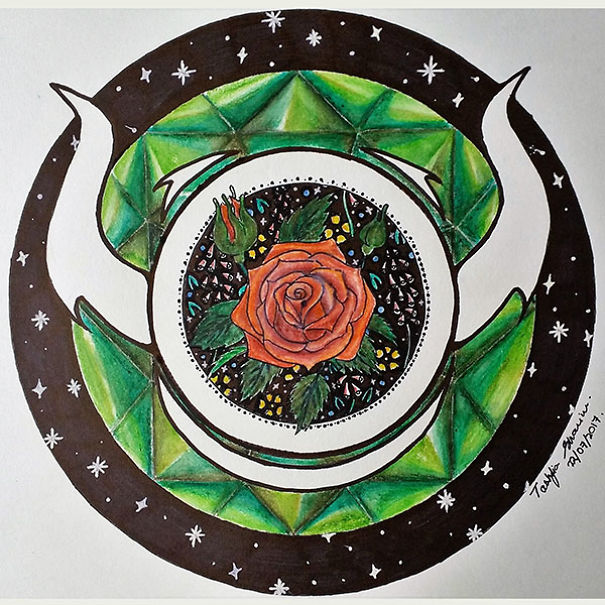 This Artist Drew 15 Detailed Ink Pen Illustrations Inside Small Circles This Artist Drew 15 Detailed Ink Pen Illustrations Inside Small Circles