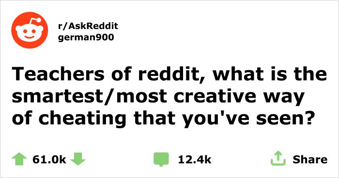 44 Most Creative Cheating Methods That Surprised Teachers