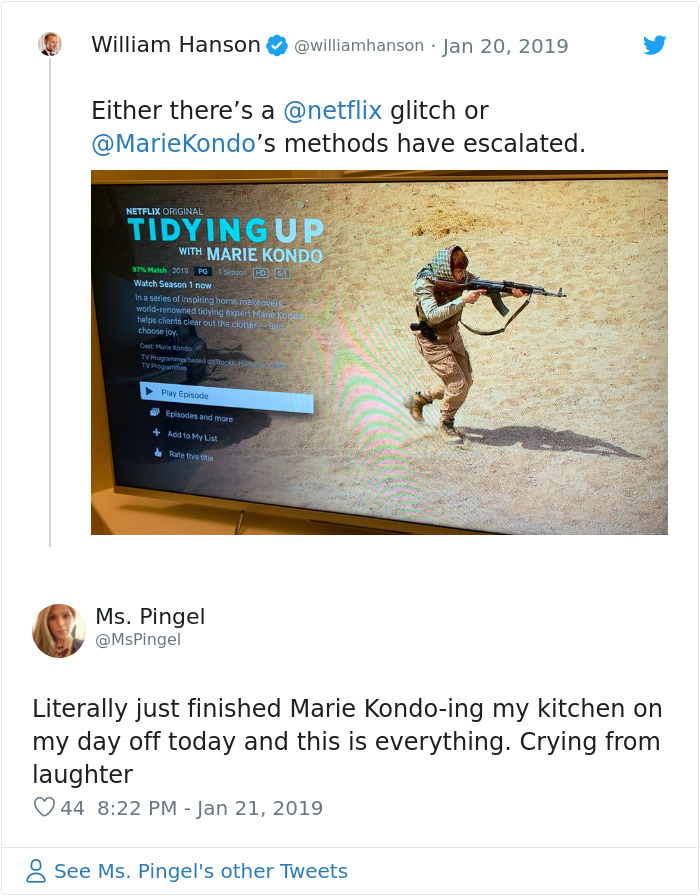 12 Of The Funniest Reactions To Netflix's Unfortunate Mistake With Marie Kondo's Pic - Even Chrissy Teigen Responds