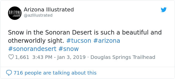 Snow Falls In Arizona Desert And The Pictures Are Chilling Snow Falls In Arizona Desert And The Pictures Are Chilling