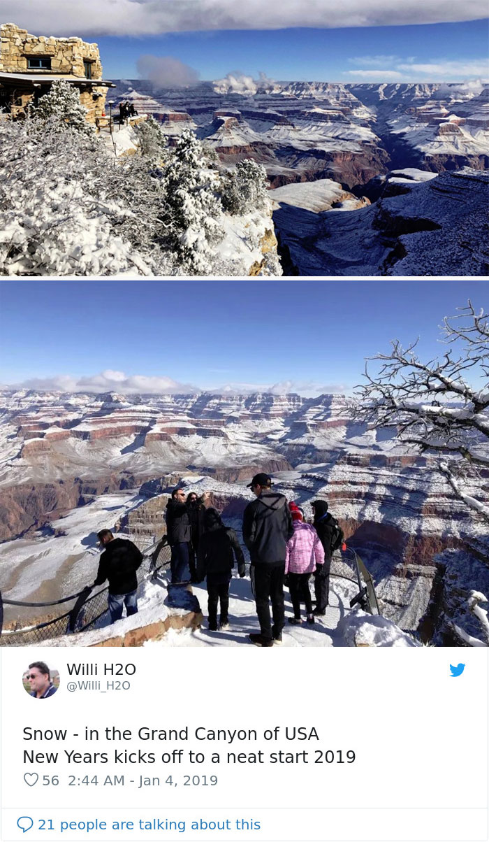 Snow Falls In Arizona Desert And The Pictures Are Chilling