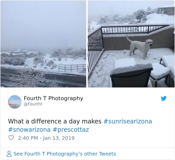 Snow Falls In Arizona Desert And The Pictures Are Chilling Snow Falls In Arizona Desert And The Pictures Are Chilling