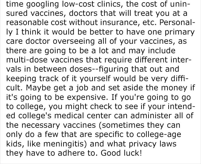 Kid Asks How To Get Vaccinated Without Parents' Consent, And Replies Show How Messed Up Our Society Is Kid Asks How To Get Vaccinated Without Parents' Consent, And Replies Show How Messed Up Our Society Is