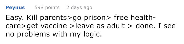 Kid Asks How To Get Vaccinated Without Parents' Consent, And Replies Show How Messed Up Our Society Is Kid Asks How To Get Vaccinated Without Parents' Consent, And Replies Show How Messed Up Our Society Is