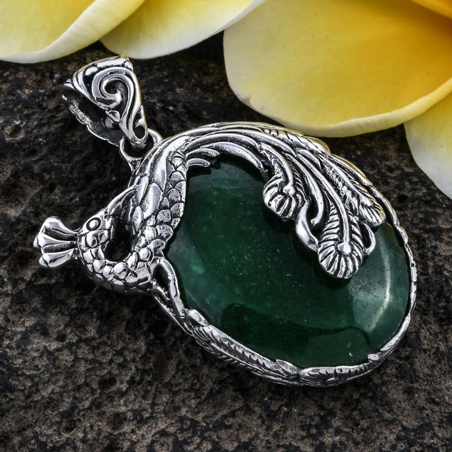 Artisan Peacock Pendant