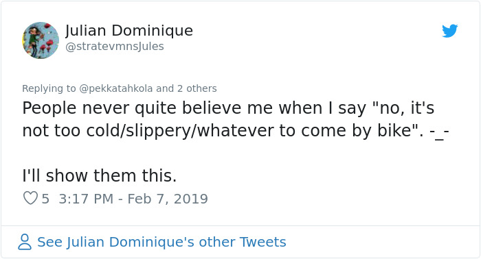 Kids In Finland Continue To Ride Bicycles To School In -17°C (1.4°F) Weather And It's A Lesson In Commuting Kids In Finland Continue To Ride Bicycles To School In -17°C (1.4°F) Weather And It's A Lesson In Commuting