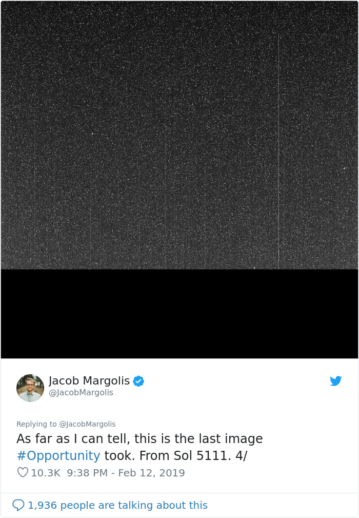 People Post Heartwarming Tributes To NASA's Rover Opportunity Which Stopped Working After 15 Years On Mars People Post Heartwarming Tributes To NASA's Rover Opportunity Which Stopped Working After 15 Years On Mars