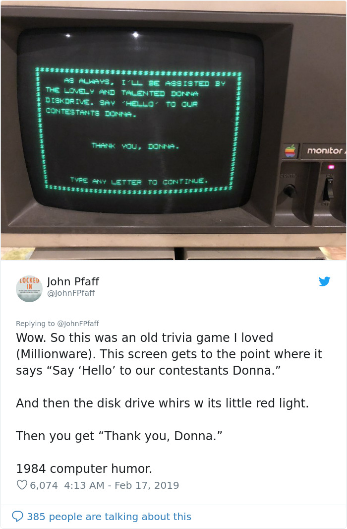 Man Finds A Computer That He Used 35 Years Ago, And It Sill Has A Game He Saved