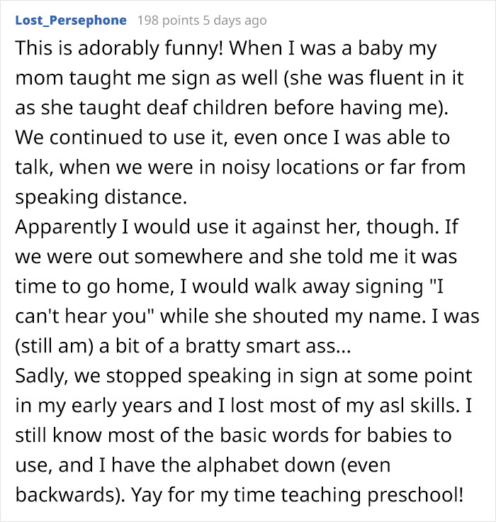 'She’s Calling You ‘Dumb’ And Telling You She Wants To Drink Alcohol': Mom Hilariously Fails At Teaching Her Baby Sign Language 'She’s Calling You ‘Dumb’ And Telling You She Wants To Drink Alcohol': Mom Hilariously Fails At Teaching Her Baby Sign Language