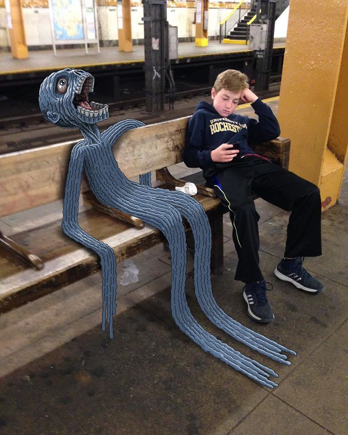 Monsters On The New York Subway In Ben Rubin’s Imagination