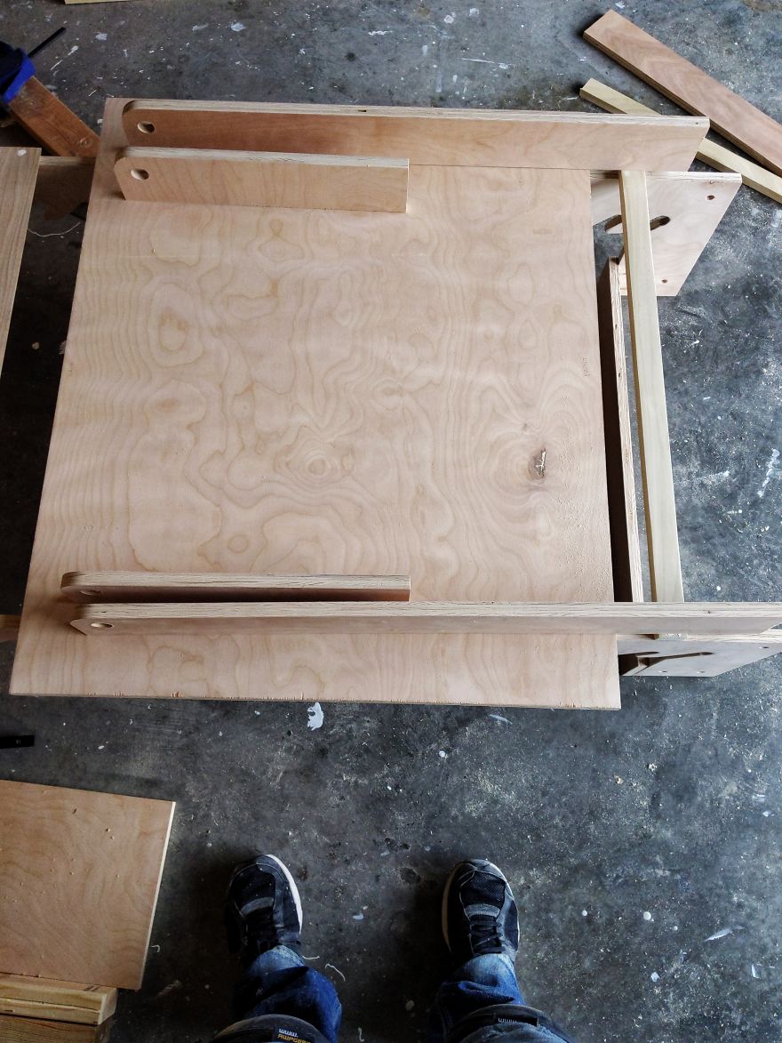 I Made An Adjustable Art Desk With A Wall Mount