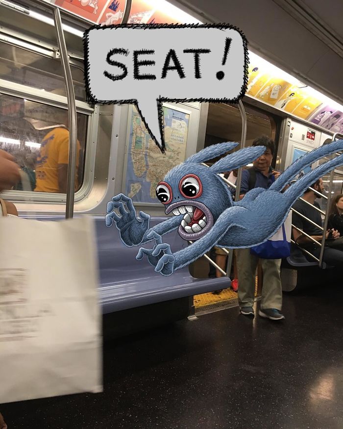 Monsters On The New York Subway In Ben Rubin’s Imagination