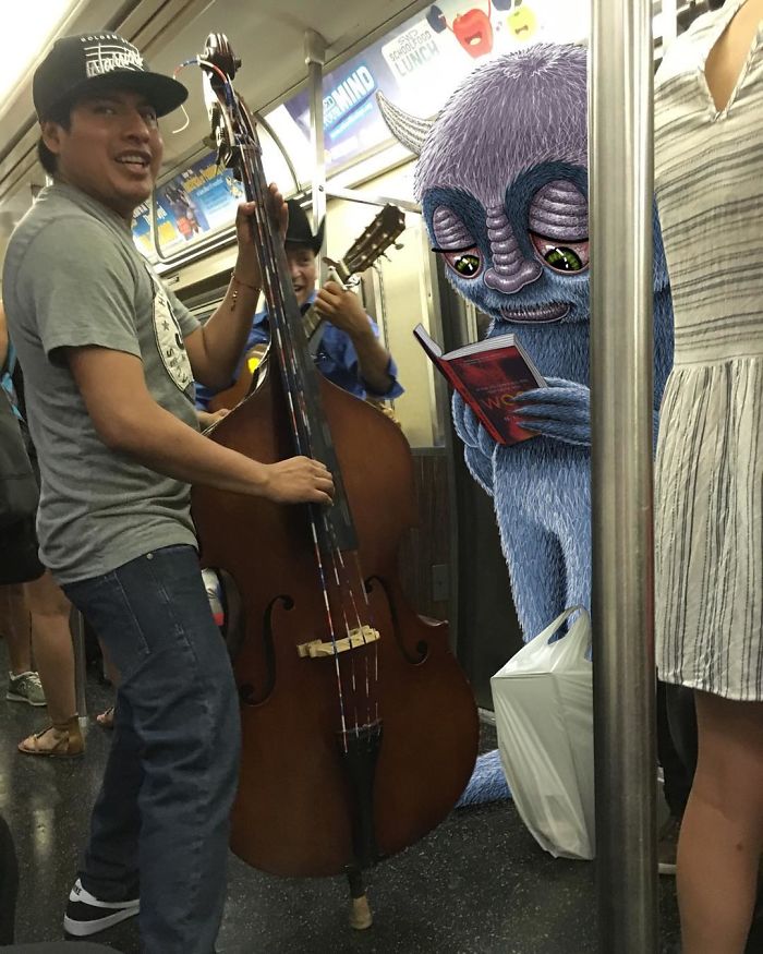Monsters On The New York Subway In Ben Rubin’s Imagination