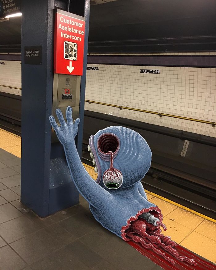 Monsters On The New York Subway In Ben Rubin’s Imagination