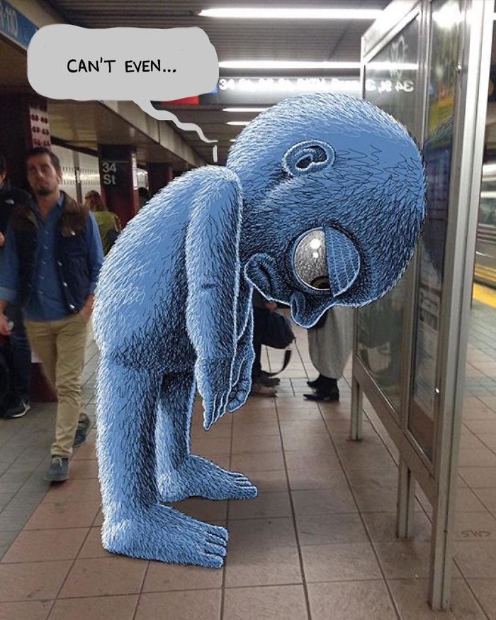 Monsters On The New York Subway In Ben Rubin’s Imagination
