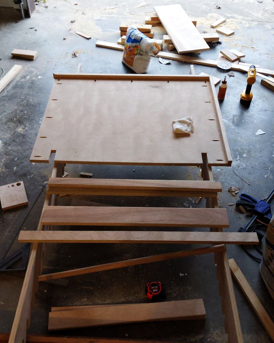 I Made An Adjustable Art Desk With A Wall Mount