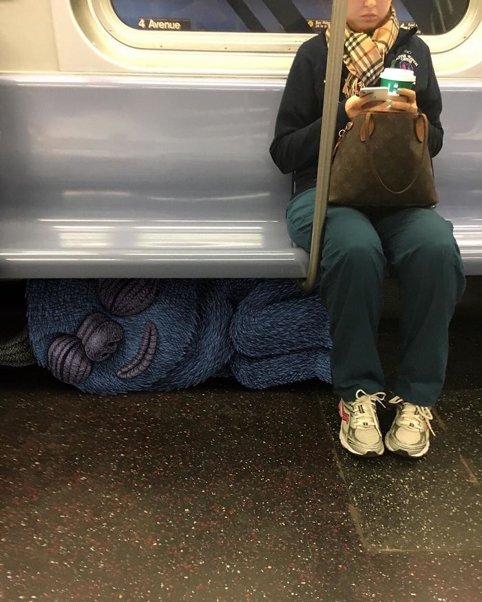 Monsters On The New York Subway In Ben Rubin’s Imagination